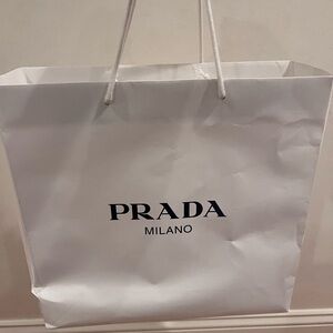 Prada Classic White Milano Bag